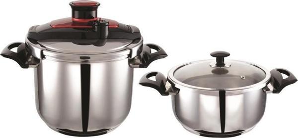 Noble Life Eco 6,5lt+4lt Düdüklü Set Kırmızı - Image 1