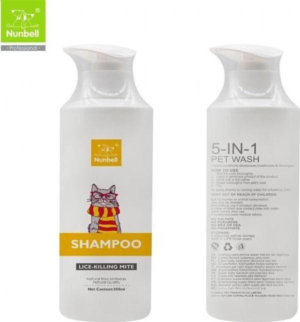 Nunbell Kene Pire Kovucu Kedi Şampuanı 350 ml - Image 1
