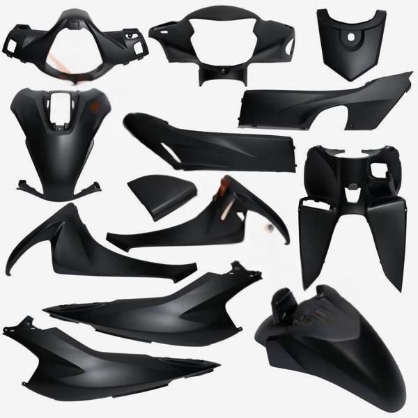 HONDA DIO MAT SİYAH KAPORTA SETİ MONERO - Image 1