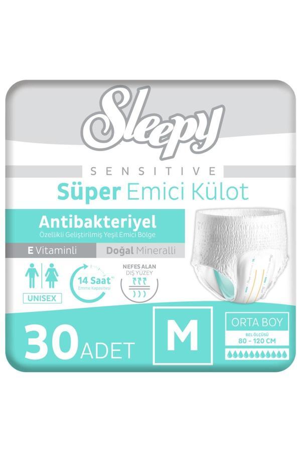 Sleepy Sensitive Antibakteriyel Emici Külot Medium 30 Adet - Image 1