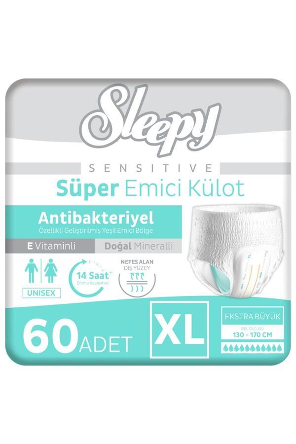 Sleepy Sensitive Antibakteriyel Emici Külot Xlarge 30x2 60 Adet - Image 1