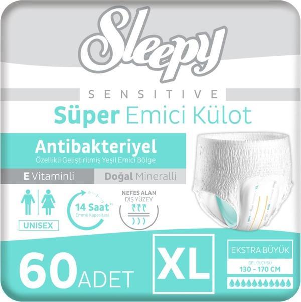 Sleepy Sensitive Antibakteriyel Emici Külot Xlarge 30x2 60 Adet - Image 1
