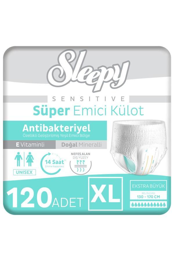 Sleepy Sensitive Antibakteriyel Emici Külot Xlarge 30x4 120 Adet - Image 1