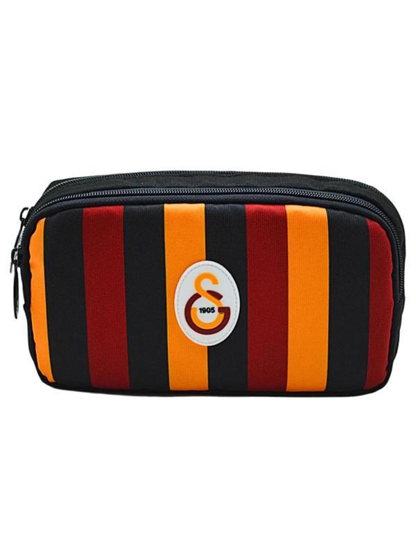 Galatasaray 2 Bölmeli Çucuklu Desenli Kalemlik Kalem Çantası - Image 1