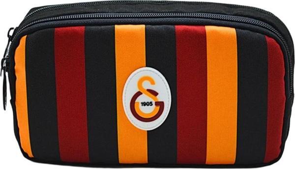 Galatasaray 2 Bölmeli Çucuklu Desenli Kalemlik Kalem Çantası - Image 1