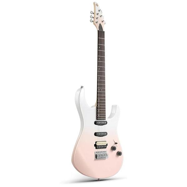 Donner DMT-66 Elektro Gitar (Pink-White Gradient) - Image 1