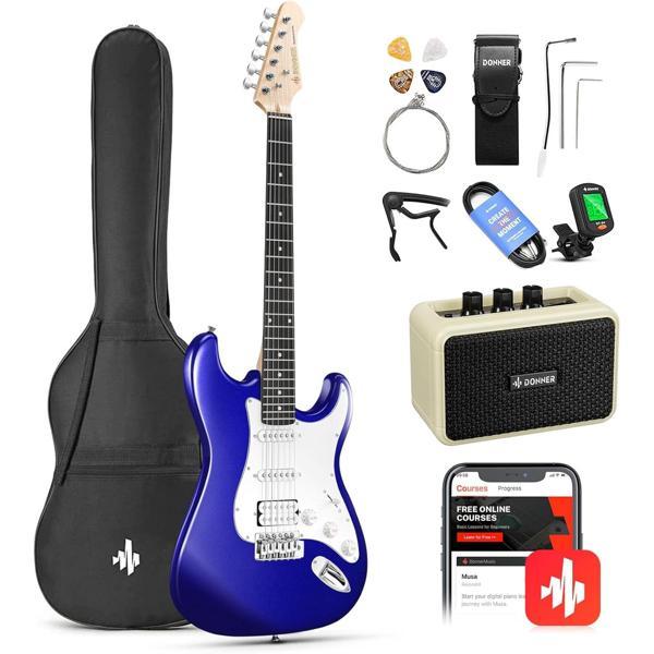 Donner DST-100L ST Elektro Gitar (Sapphire Blue) - Image 1