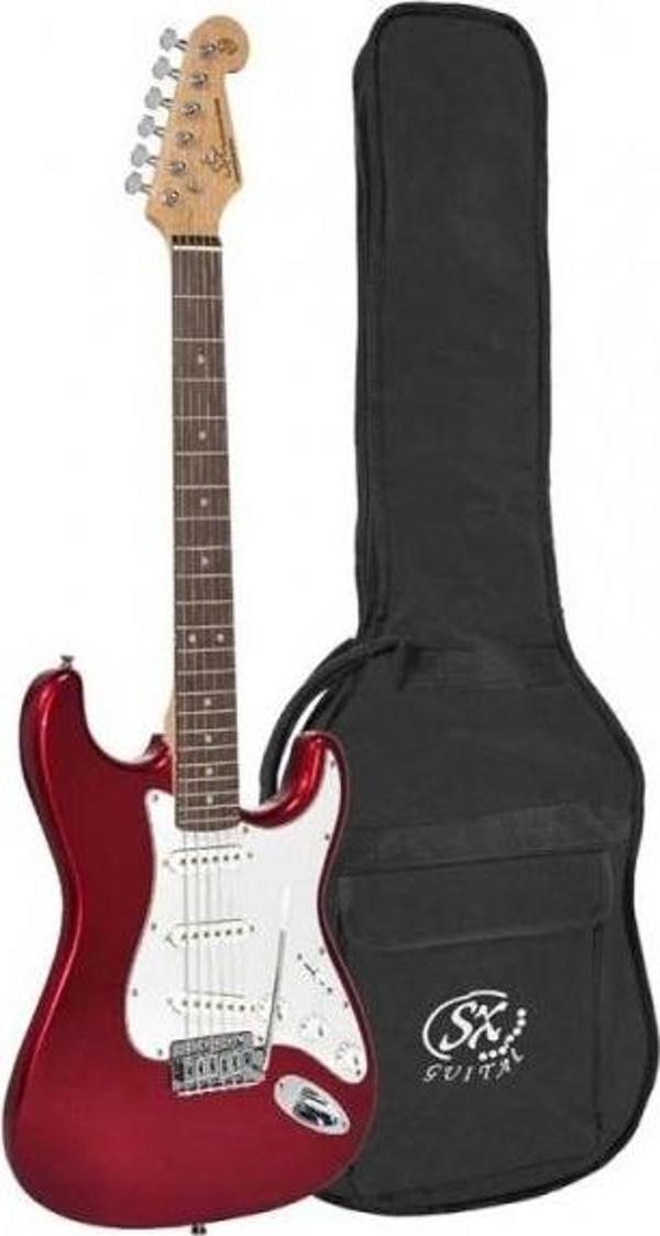 SX ED1-CAR Elektro Gitar (Candy Apple Red) - Image 1