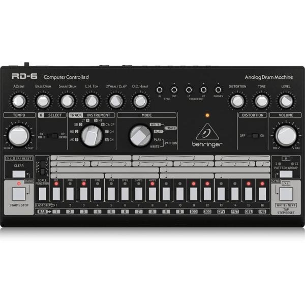 BEHRINGER RD-6-BK RHYTHM DESIGNER Analog Davul Makinesi (Siyah) - Image 1