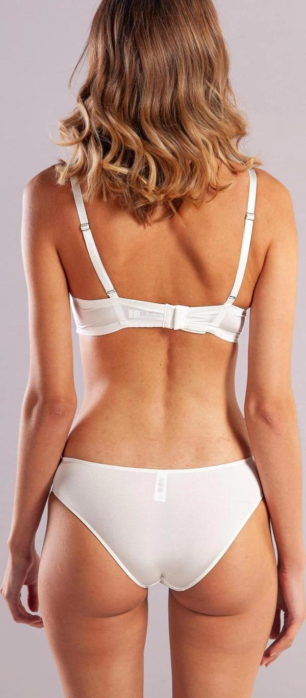 Golshan Gala Balconette Foam Cup Bra, Ekru Konforlu ve Şık Sütyen, Strapless - Image 1