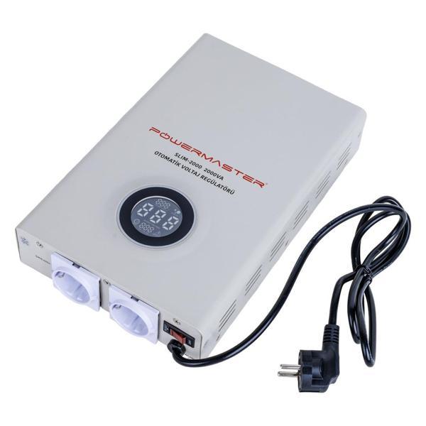 SLIM-2000 OTOMATİK 1200 WATT 2000VA VOLTAJ REGÜLATÖRÜ (5060) - Image 1