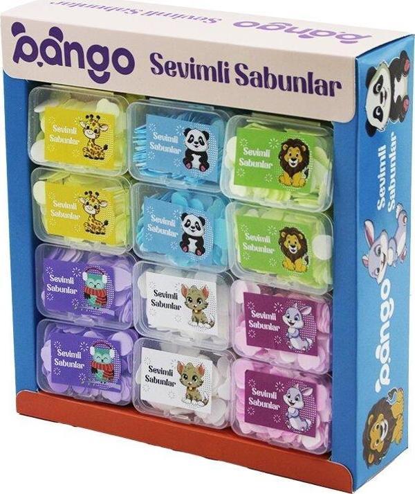 36 KUTU SEVİMLİ SABUNLAR MİNİ=1.2-1.5CM SEYAHAT - PİKNİK - OKULDA 160PCS ± 10 MİX:KALP- YUVARLAK-ÇİÇEK (5060) - Image 1