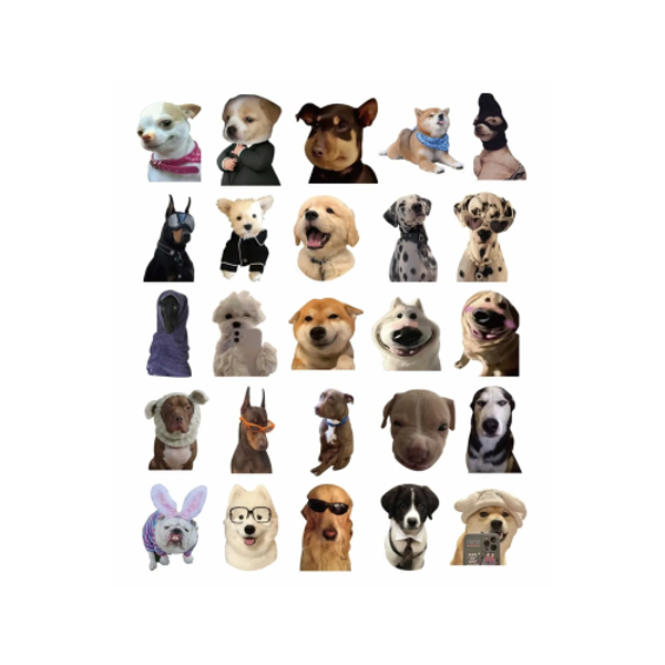 Büro Ev Ofis Bilgisayarı için Macbook Notebook Laptop Köpekcikler Sticker Seti - Image 1