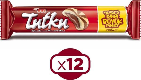 Eti Tutku Kakao Kremalı Mozaik Bisküvi 150 Gr x 12 Adet - Image 1