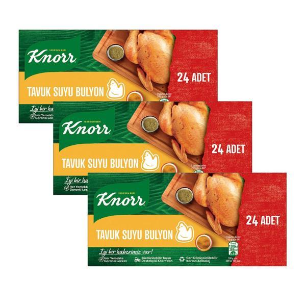 Knorr Tavuk Suyu Bulyon 24 Adet 240 Gr x 3 Adet - Image 1