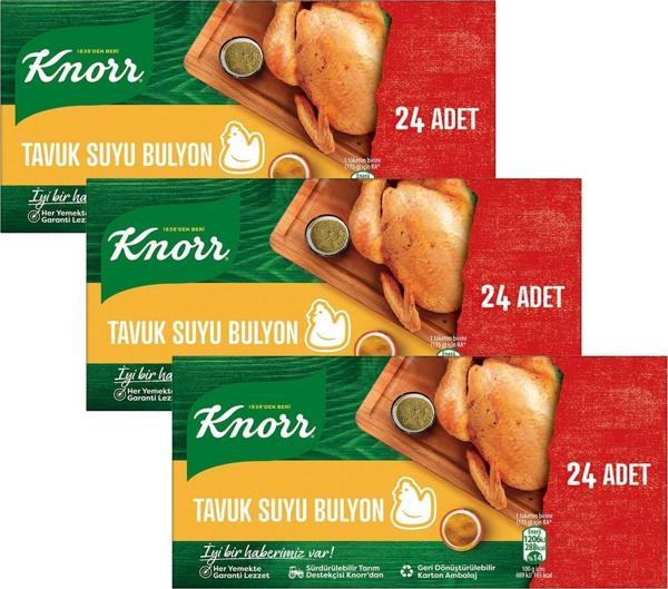 Knorr Tavuk Suyu Bulyon 24 Adet 240 Gr x 3 Adet - Image 1