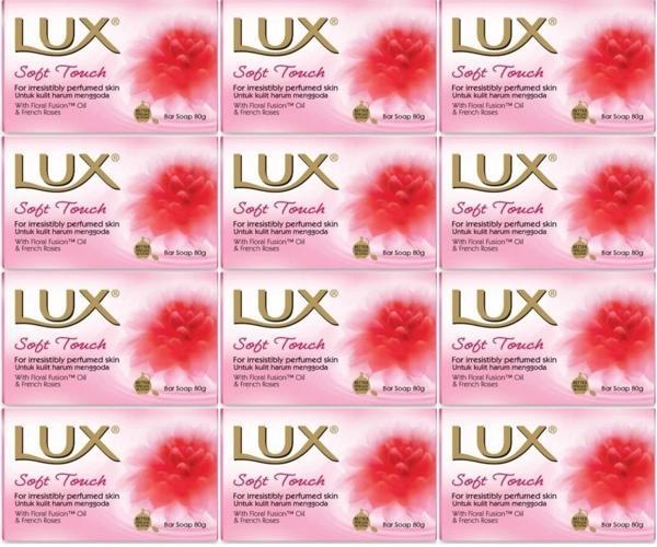 Lux Sabun 80GR Soft Touch (Yumuşak Dokunuş) (12 Li Set) - Image 1