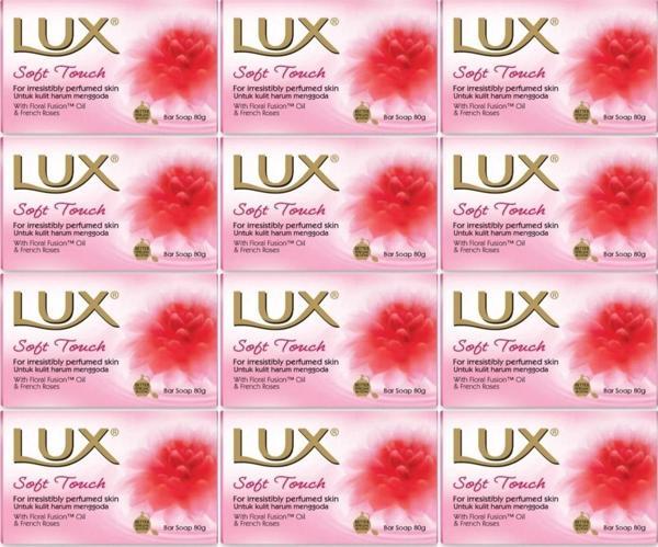 Lux Sabun 80GR Soft Touch (Yumuşak Dokunuş) (12 Li Set) - Image 1