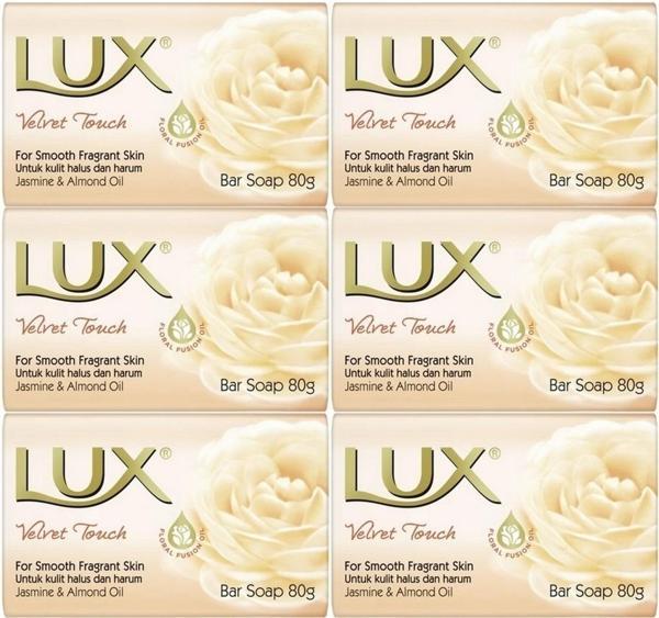 Lux Sabun 80GR Velvet Touch (Kadife Dokunuş) (6 Lı Set) - Image 1