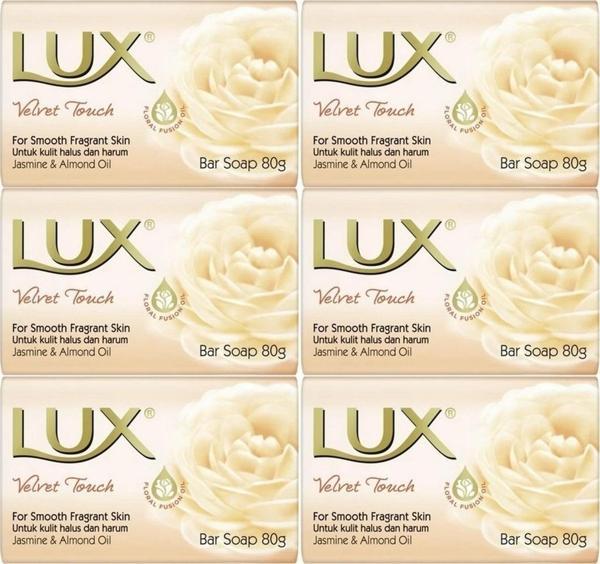 Lux Sabun 80GR Velvet Touch (Kadife Dokunuş) (6 Lı Set) - Image 1