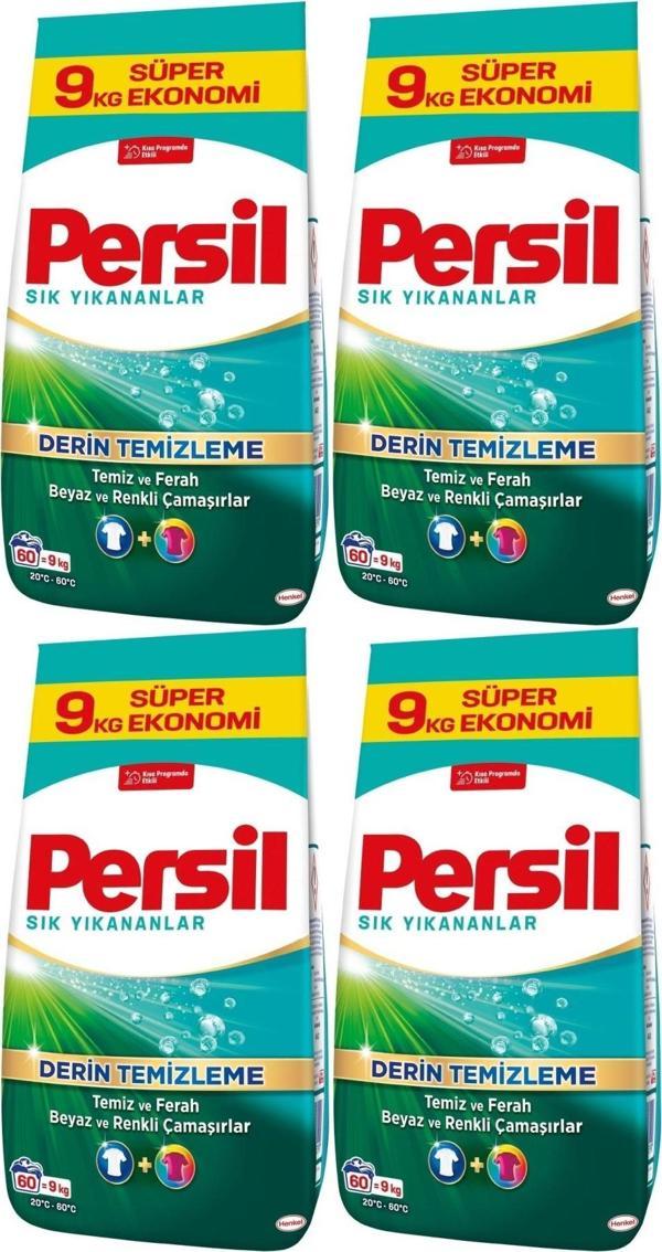 Persil Matik Toz Çamaşır Deterjanı 36KG Sık Yıkananlar Beyaz ve Renkliler İçin (4PK*9KG)(240 Yıkama) - Image 1