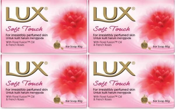 Lux Sabun 80GR Soft Touch (Yumuşak Dokunuş) (4 Lü Set) - Image 1