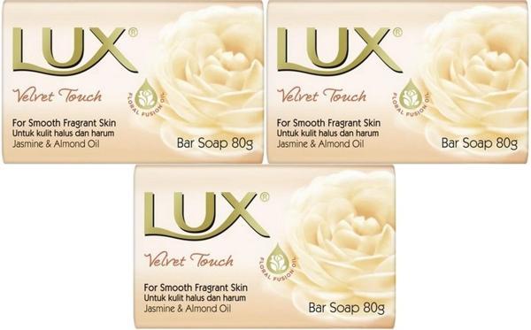 Lux Sabun 80GR Velvet Touch (Kadife Dokunuş) (3 Lü Set) - Image 1