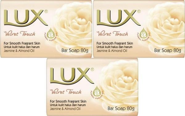 Lux Sabun 80GR Velvet Touch (Kadife Dokunuş) (3 Lü Set) - Image 1