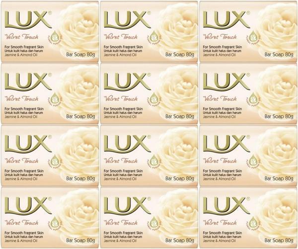 Lux Sabun 80GR Velvet Touch (Kadife Dokunuş) (12 Li Set) - Image 1