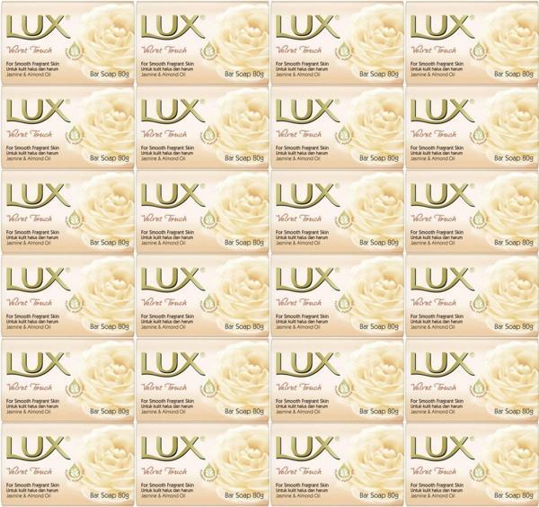 Lux Sabun 80GR Velvet Touch (Kadife Dokunuş) (24 Lü Set) - Image 1