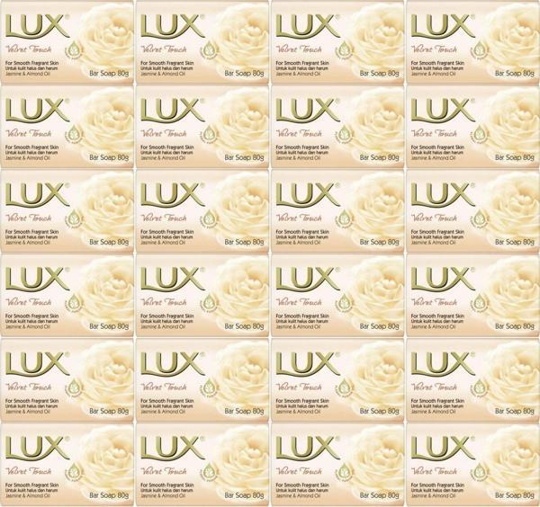 Lux Sabun 80GR Velvet Touch (Kadife Dokunuş) (24 Lü Set) - Image 1