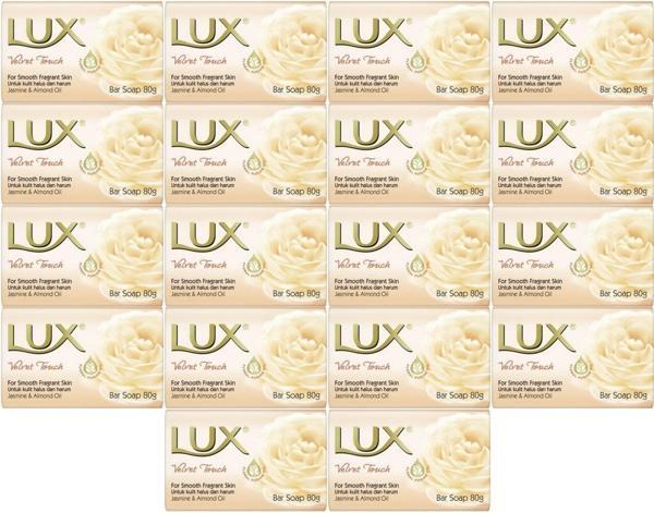 Lux Sabun 80GR Velvet Touch (Kadife Dokunuş) (18 Li Set) - Image 1