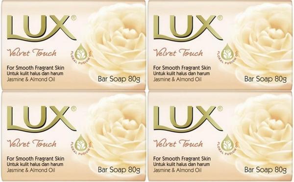 Lux Sabun 80GR Velvet Touch (Kadife Dokunuş) (4 Lü Set) - Image 1