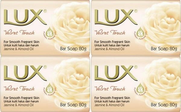 Lux Sabun 80GR Velvet Touch (Kadife Dokunuş) (4 Lü Set) - Image 1