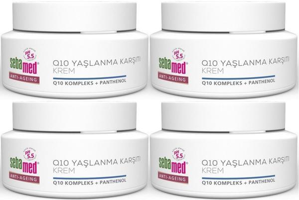 Sebamed Q10 Yaşlanma ve Kırışıklık Karşıtı Koruyucu Anti-Age Krem 50ML (4 Lü Set) - Image 1