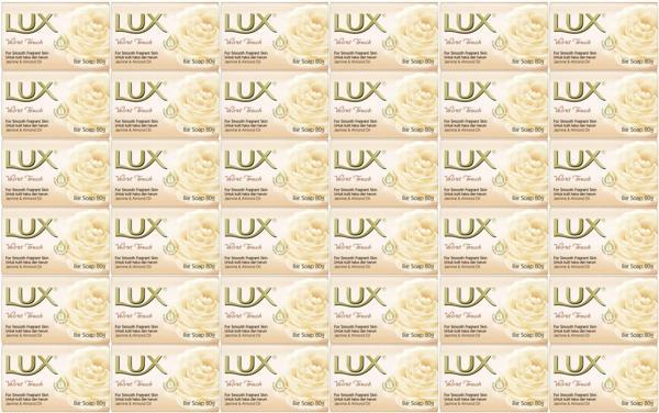 Lux Sabun 80GR Velvet Touch (Kadife Dokunuş) (36 Lı Set) - Image 1