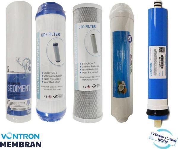Evora Vontron Membranlı Açık Kasa 5'Li Filtre Seti - Image 1