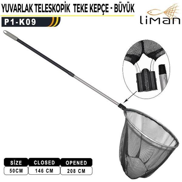 Liman Yuvarlak Teleskopik Teke Kepçe Büyük - Image 1