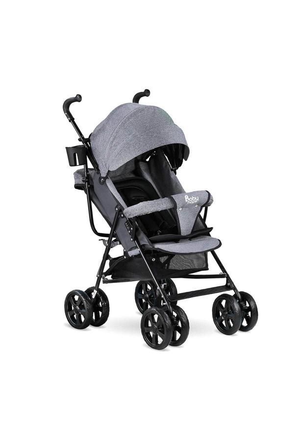 BABYHOPE SC-100 BASTONLU PUSET KIRÇILI GRİ - Image 1