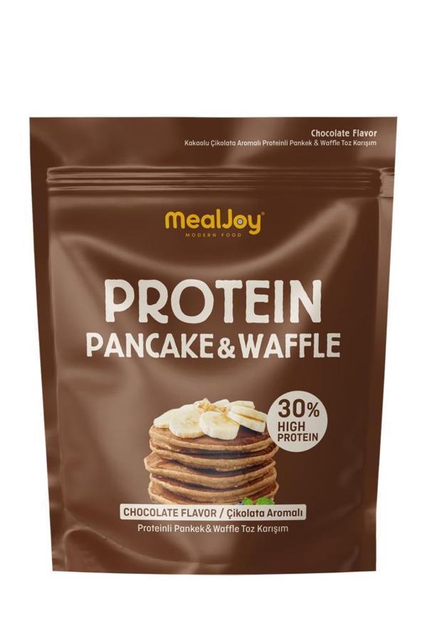 Mealjoy Protein PANCAKE & WAFFLE 600 gr Yüksek Proteinli Çikolata Aromalı - Image 1
