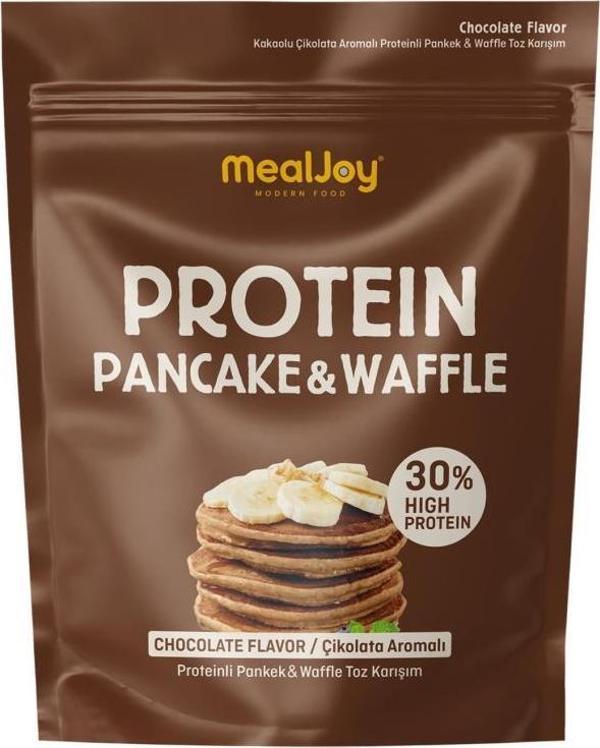 Mealjoy Protein PANCAKE & WAFFLE 600 gr Yüksek Proteinli Çikolata Aromalı - Image 1
