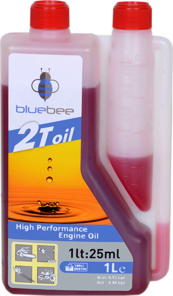 bluebee 2T 1ltx1ad Ölçekli İki Zamanlı Motor Yağı - Image 1
