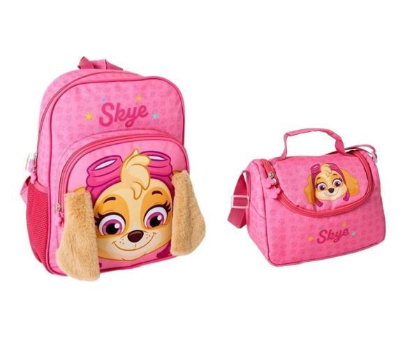PAW PATROL Skye Okul Çantası ve Beslenme Çantası - Image 1