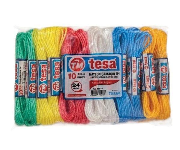 Temsan 10 Metre Naylon Çamaşır İpi 24'lü - Image 1