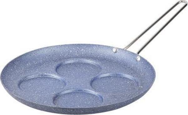 Tantitoni Gri Mavi Renk Granit Pankek Tavası 28cm-4 Bölmeli (ÇELİK KULP) - Image 1
