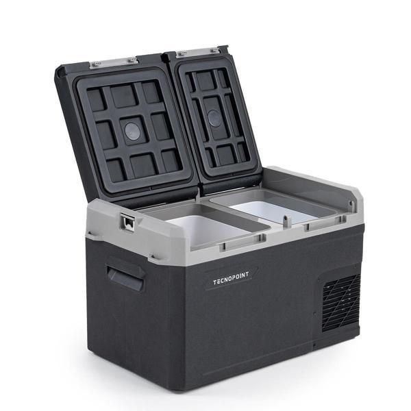 TC21-17 Çift Kapaklı 40 Litre Taşınabilir Araç Buzdolabı 12V/24V/220V Uyumlu - Image 1