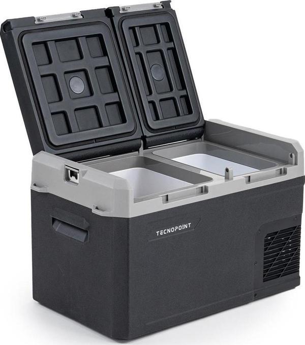 TC21-17 Çift Kapaklı 40 Litre Taşınabilir Araç Buzdolabı 12V/24V/220V Uyumlu - Image 1
