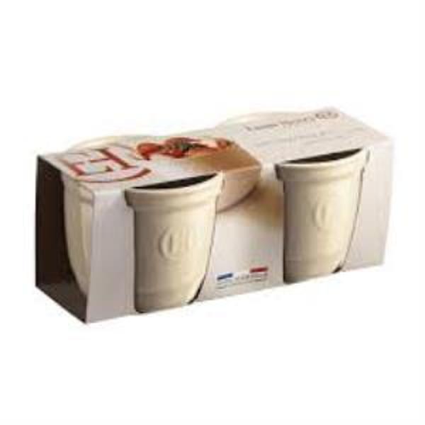 Emile Henry Fırın Kabı Ramekin No.8 2´li Set Ekru/Clay  0,17 Lt Ç:8,5 -Y:7 cm - Image 1