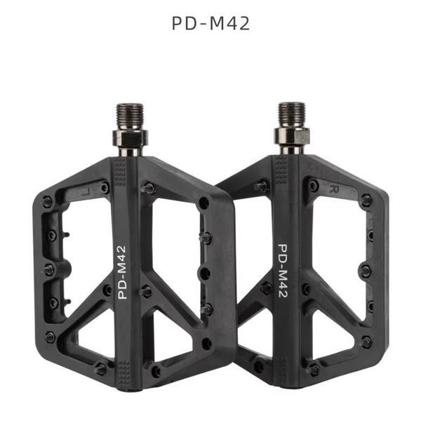 Promend Renkli Platform Pedal MTB Freeride Kaymaz Rulmanlı Plastik Pedal Ultra Hafif Siyah Renk - Image 1