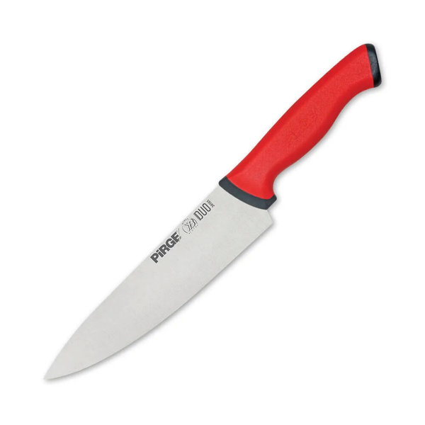 34161 Duo Şef Bıçağı 21 Cm - Kırmızı Kaymaz Sap - Image 1